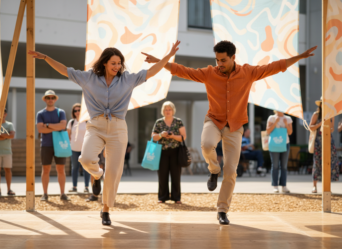 Démonstration de claquettes